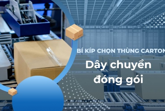 Bí kíp chọn thùng carton cho dây chuyền đóng gói