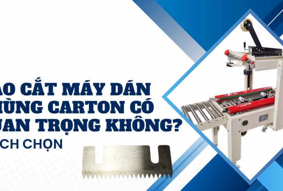 Dao cắt máy dán thùng carton có quan trọng không? Cách chọn