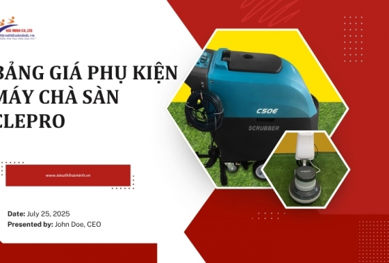 Bảng giá phụ kiện máy chà sàn Clepro