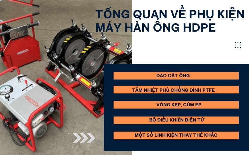 Tổng quan về phụ kiện máy hàn ống HDPE