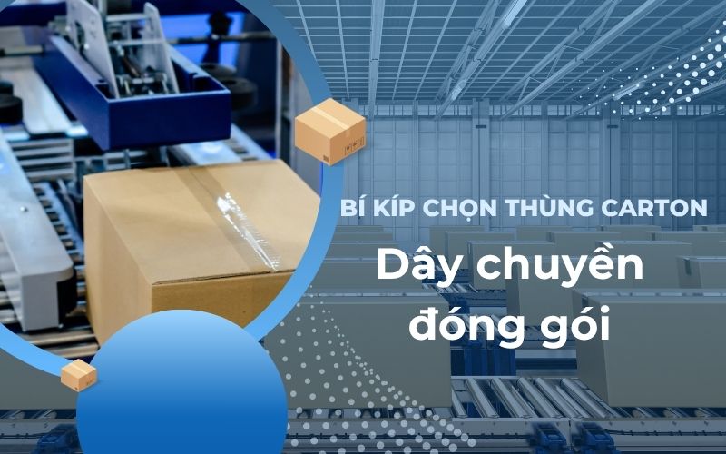 Bí kíp chọn thùng carton cho dây chuyền đóng gói