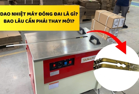Dao nhiệt máy đóng đai là gì? Bao lâu cần thay mới?
