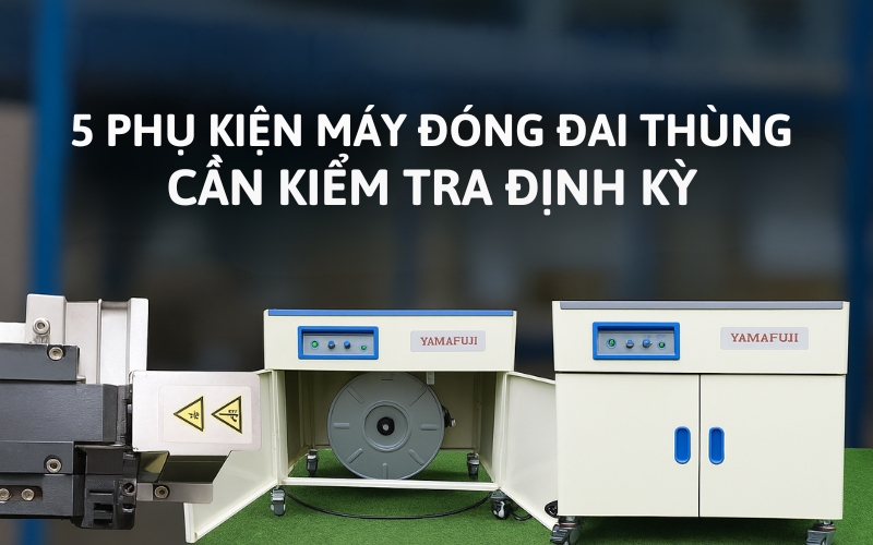 5 phụ kiện máy đóng đai thùng cần kiểm tra định kỳ