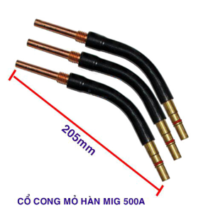 Cổ cong mỏ hàn Mig 500A