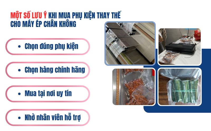 Những phụ kiện máy ép chân không nào cần thay thế định kỳ