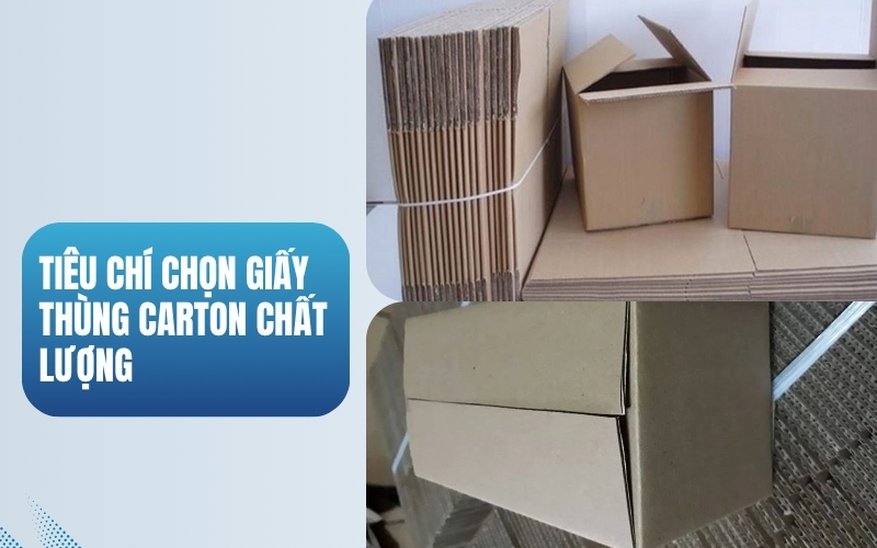 Tiêu chí chọn giấy thùng carton chất lượng
