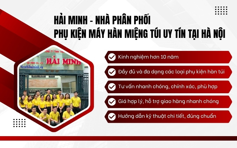 Hải Minh - Nhà phân phối phụ kiện máy hàn miệng túi chính hãng tại Hà Nội