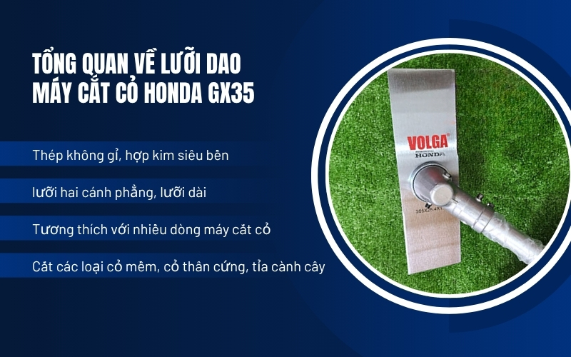 Tổng quan về lưỡi dao máy cắt cỏ Honda GX35