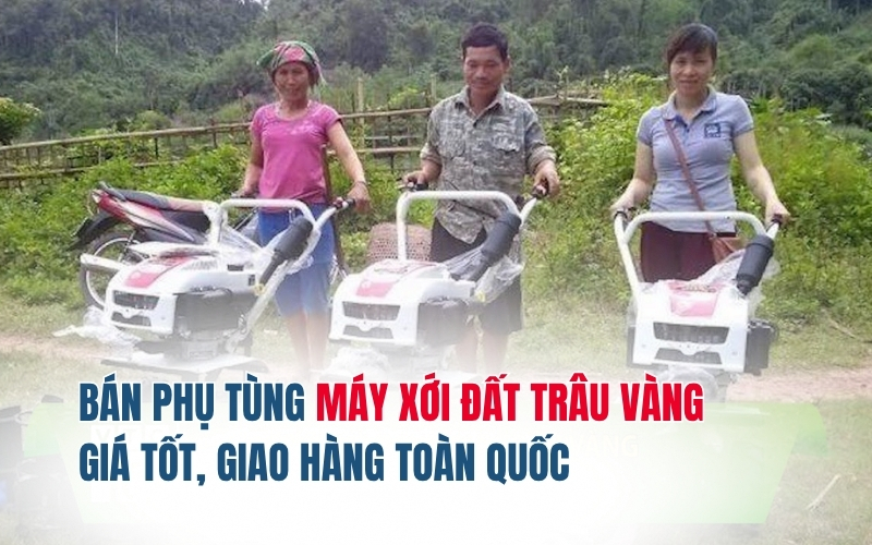 Bán phụ tùng máy xới đất Trâu Vàng giá tốt, giao hàng toàn quốc