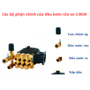 Đầu bơm rửa xe 3.0kW cho máy rửa xe
