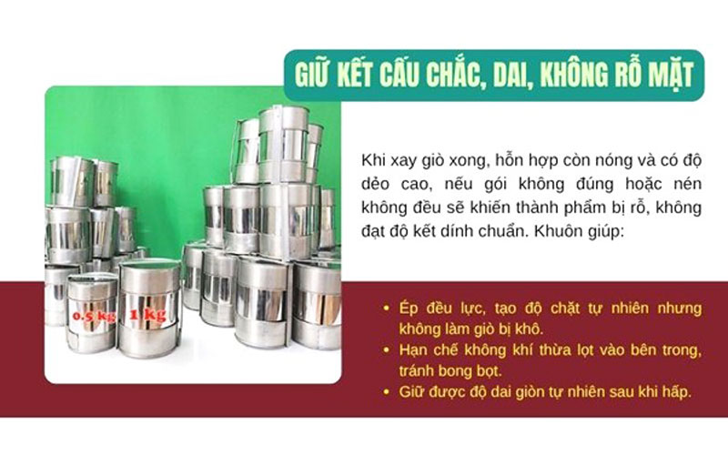 Công dụng và lợi ích khi sử dụng khuôn giò chả 