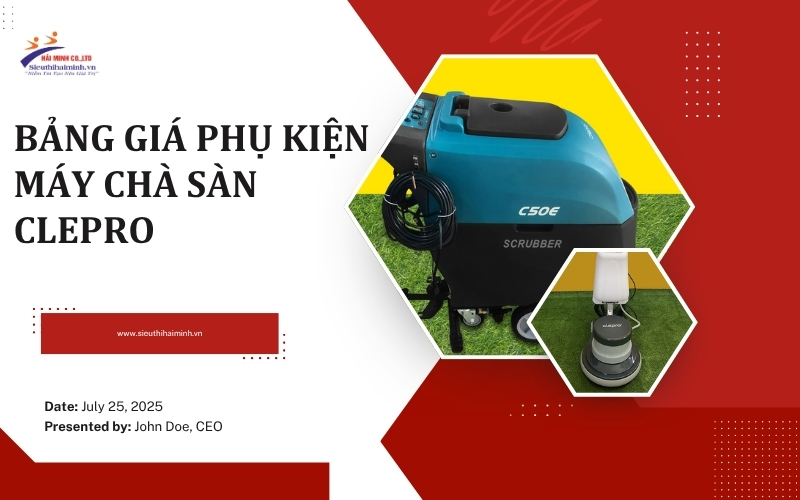 Bảng giá phụ kiện máy chà sàn clepro